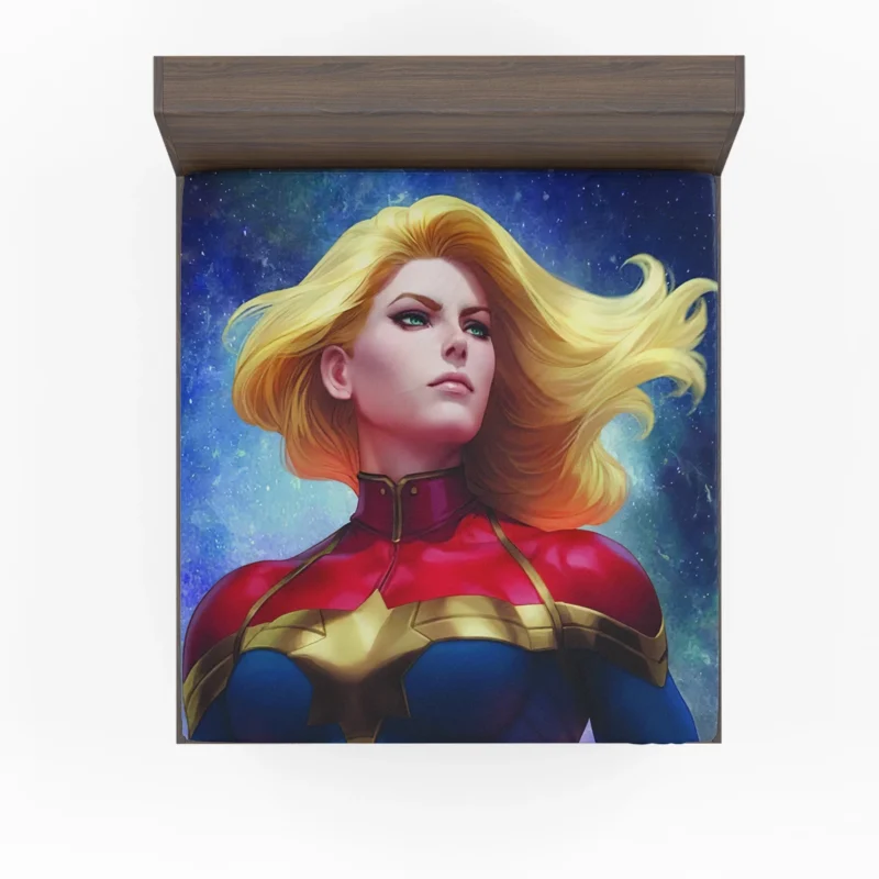 Captain Marvel Comics: Carol Danvers Blonde Avenger Fitted Sheet