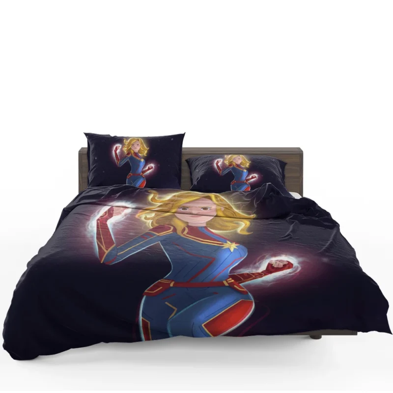 Captain Marvel Comics: Carol Danvers Chibi Avenger Bedding Set