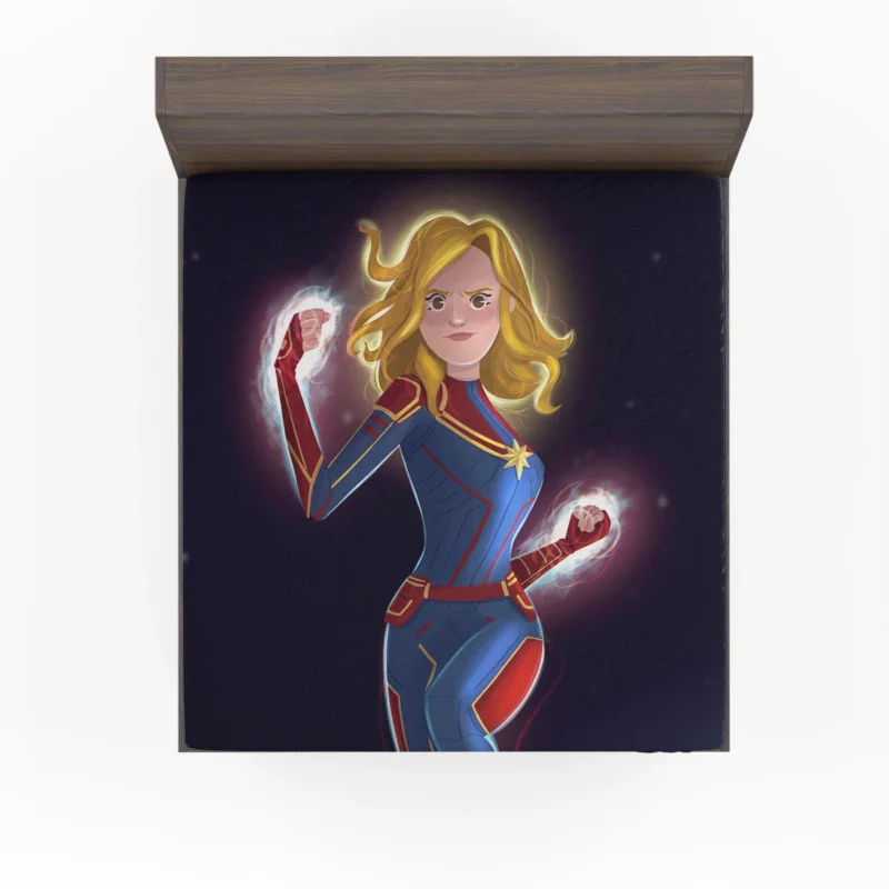 Captain Marvel Comics: Carol Danvers Chibi Avenger Fitted Sheet