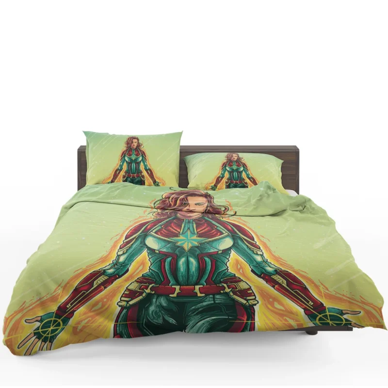 Captain Marvel Comics: Carol Danvers Chibi Hero Bedding Set