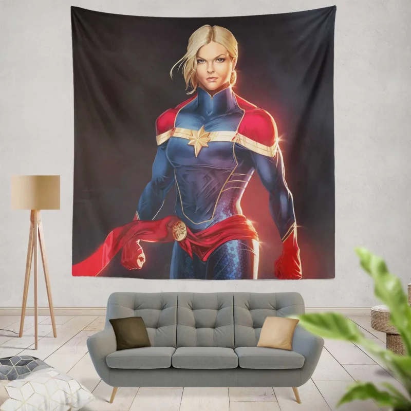 Captain Marvel Comics: Marvel Cosmic Defender  Wall Tapestry