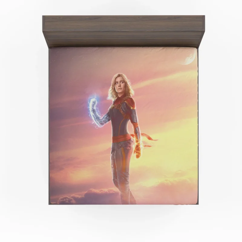 Captain Marvel Movie: Brie Larson Superhero Fitted Sheet