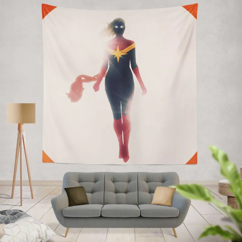 Captain Marvel Movie: Marvel Cosmic Adventure  Wall Tapestry