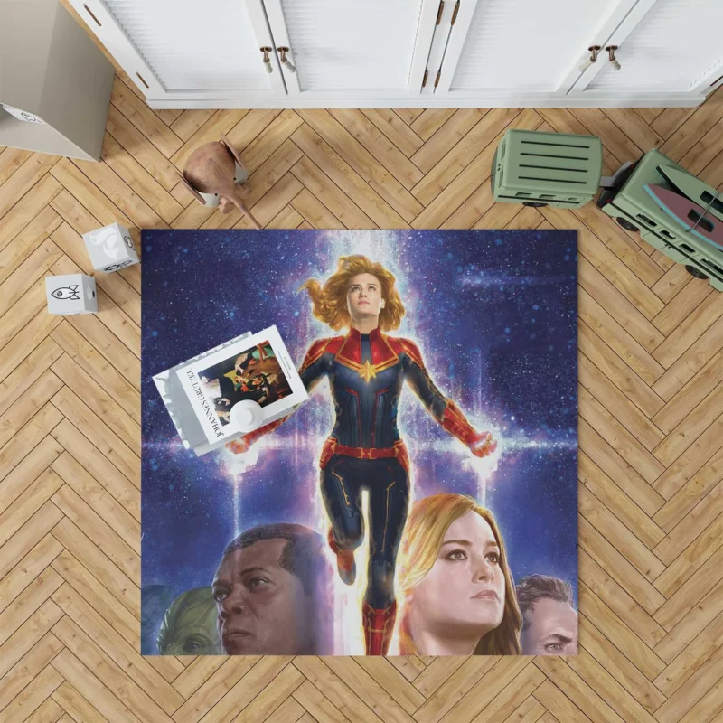 Captain Marvel Movie: Marvel Heroine Floor Rug