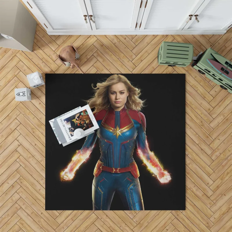 Captain Marvel/Brie Larson: A Marvel Cinematic Hero Floor Rug