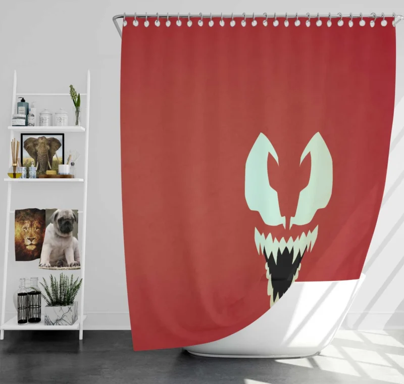 Carnage Comics: Marvel Chaotic Supervillain Shower Curtain