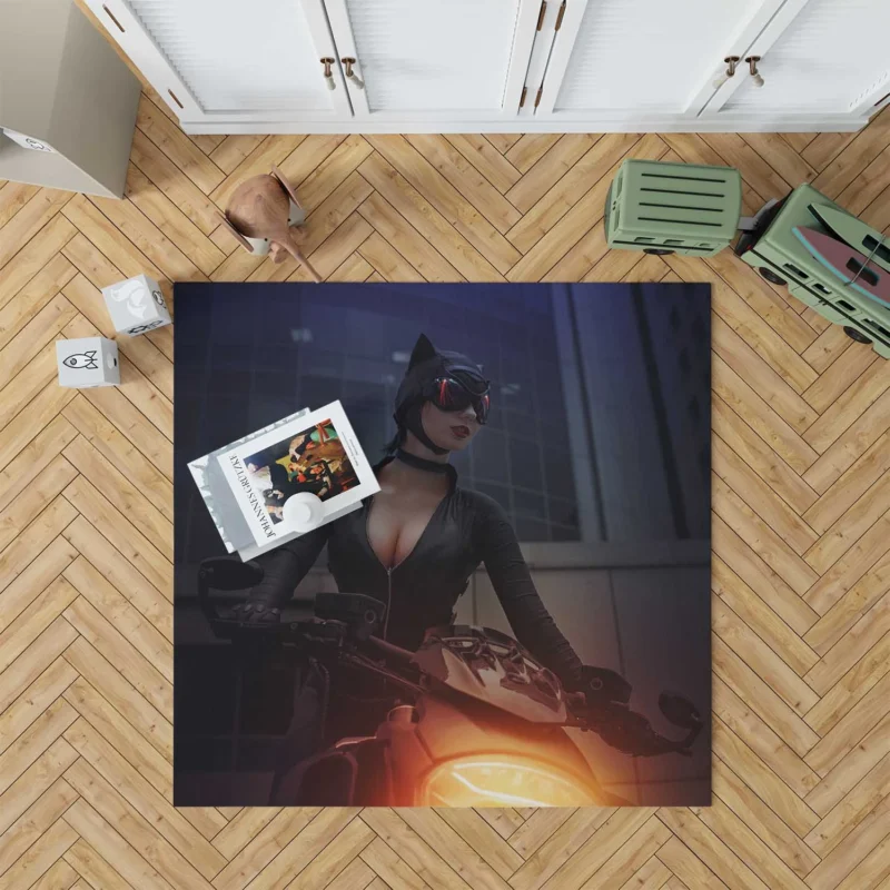 Catwoman Cosplay: The Purr-fect Persona Floor Rug