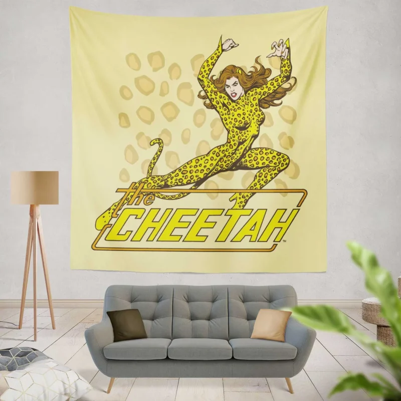 Cheetah in DC Comics: Fierce and Ferocious  Wall Tapestry