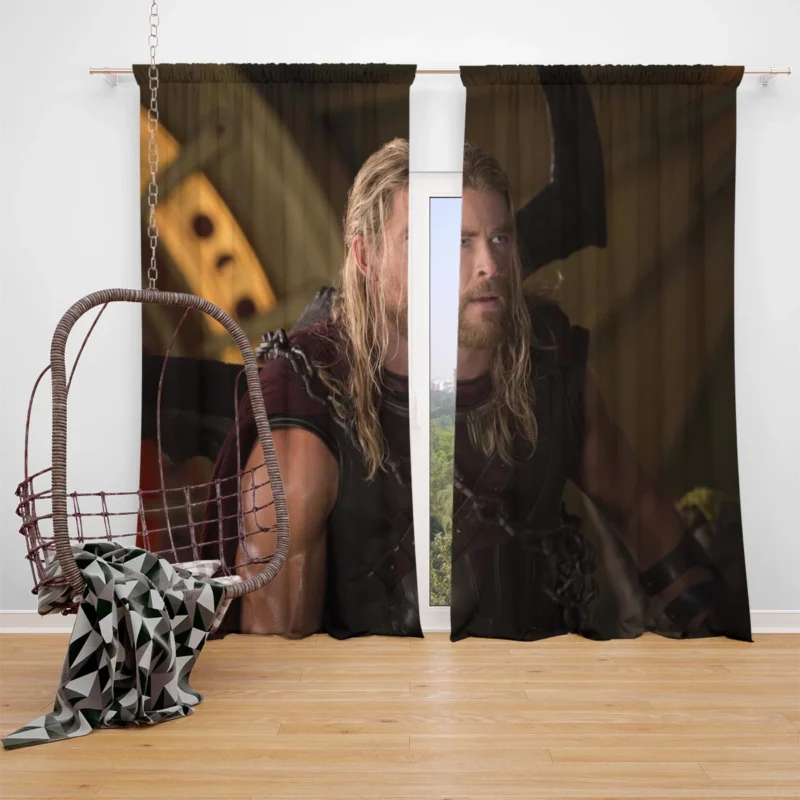 Chris Hemsworth: The Mighty Thor Window Curtain