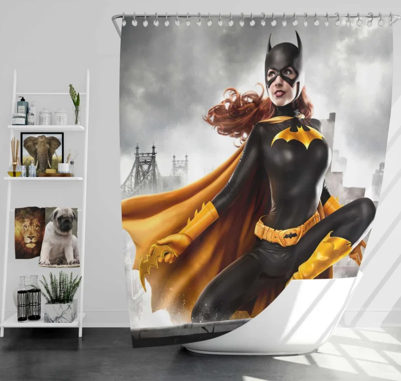 Cosplay as Batgirl: Embrace DC Comics Heroine Spirit Shower Curtain