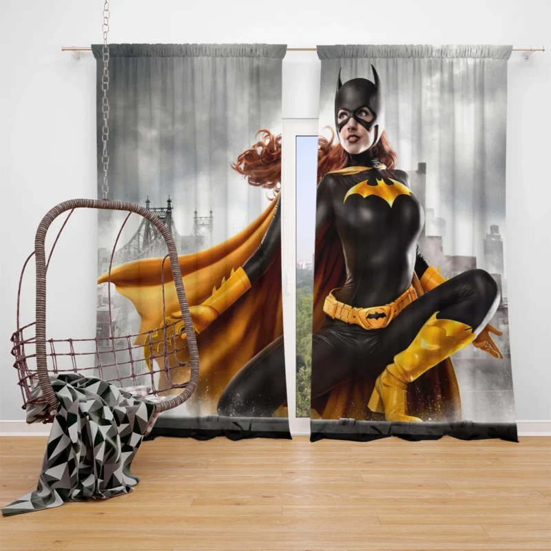 Cosplay as Batgirl: Embrace DC Comics Heroine Spirit Window Curtain