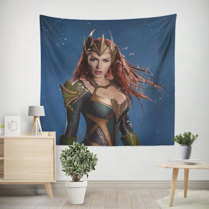 Cosplay as Mera: Dive into the DC World  Wall Tapestry