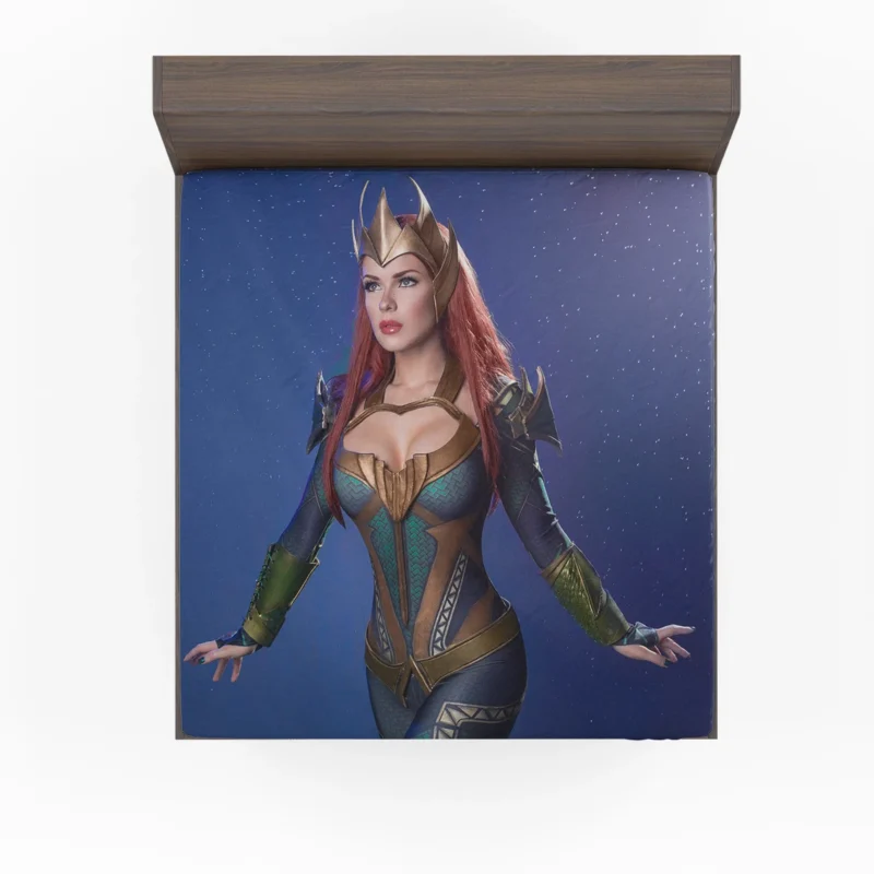 Cosplay as Mera: Embrace the DC Universe Fitted Sheet