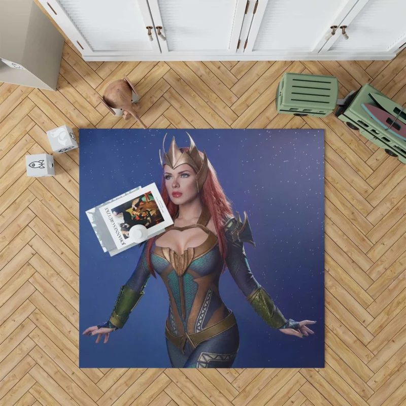 Cosplay as Mera: Embrace the DC Universe Floor Rug