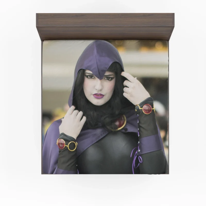 Cosplay as Raven: Embrace the Enigmatic Heroine Fitted Sheet