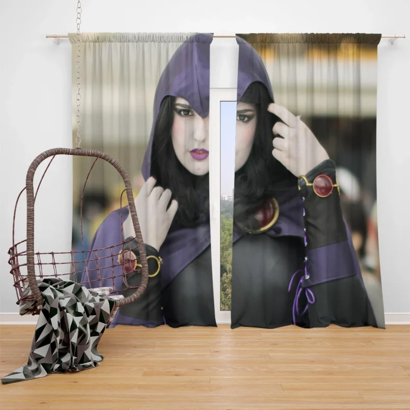 Cosplay as Raven: Embrace the Enigmatic Heroine Window Curtain