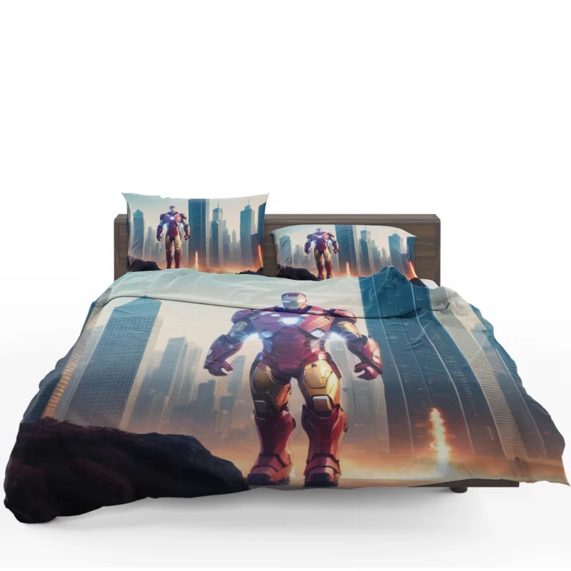Cyberpunk Twist on Iron Man Bedding Set