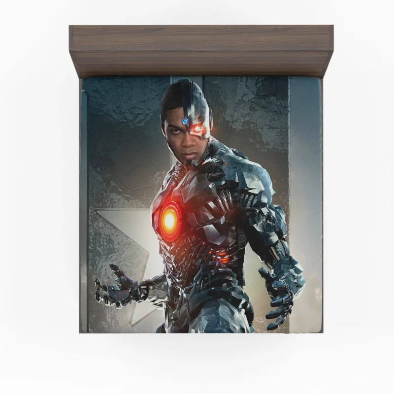 Cyborg in Justice League: Ray Fisher Role Fitted Sheet