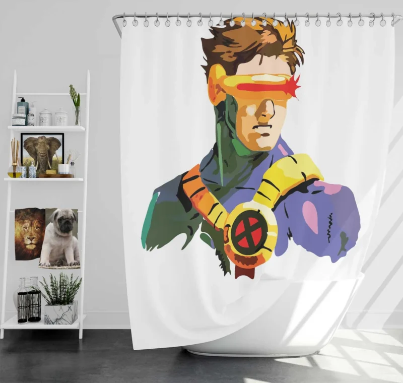 Cyclops: Marvel Comics Optic Blast Leader Shower Curtain