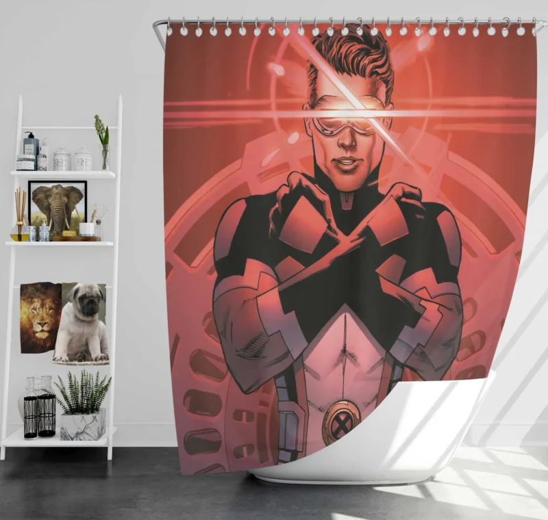Cyclops: The Leader of X-Men in Comics Shower Curtain