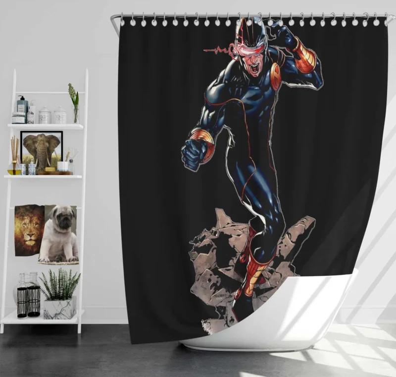 Cyclops in X-Men: A Marvel Comics Icon Shower Curtain