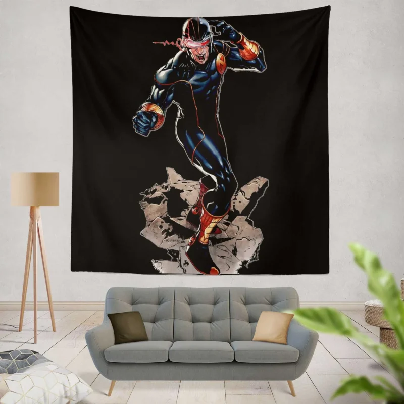 Cyclops in X-Men: A Marvel Comics Icon  Wall Tapestry