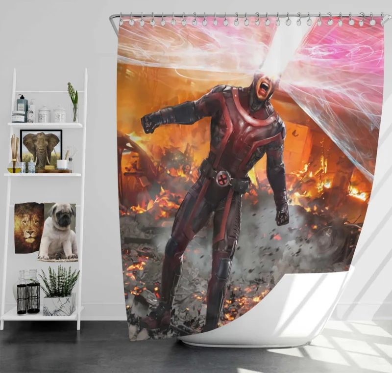 Cyclops in X-Men: Scott Summers Epic Journey Shower Curtain