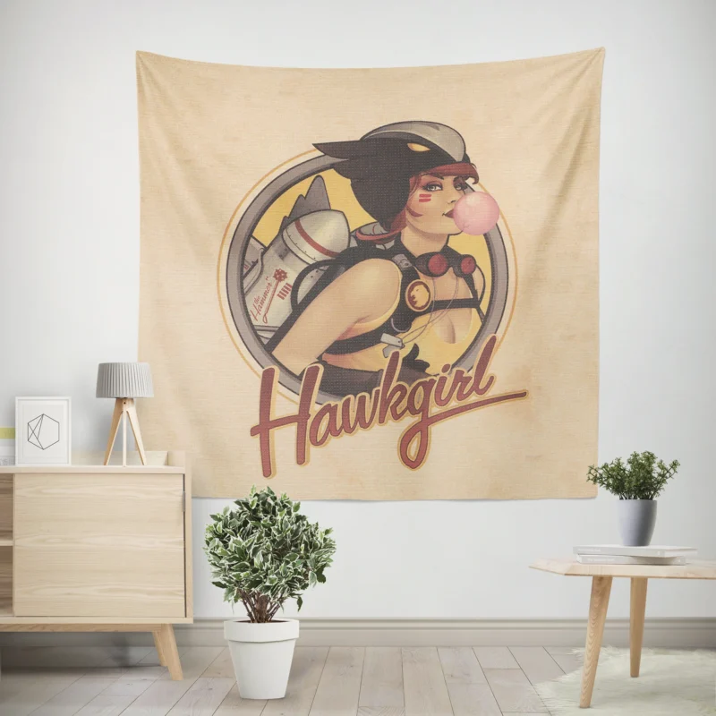 DC Bombshells: Meet Hawkgirl  Wall Tapestry