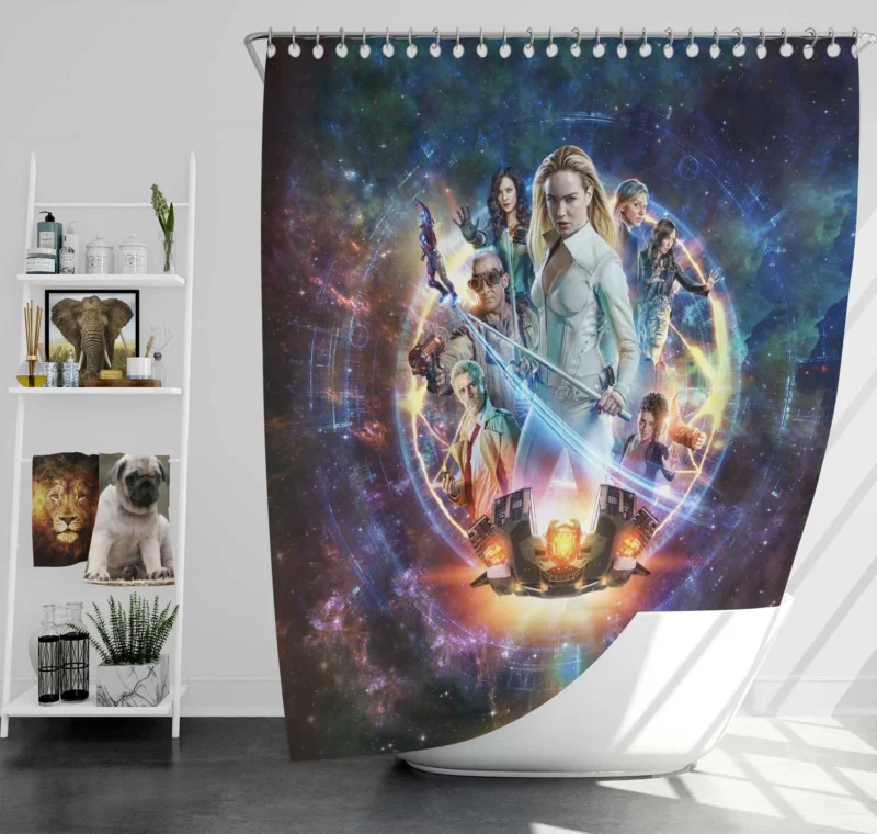 DC Legends Of Tomorrow Season 04 Poster Shower Curtain