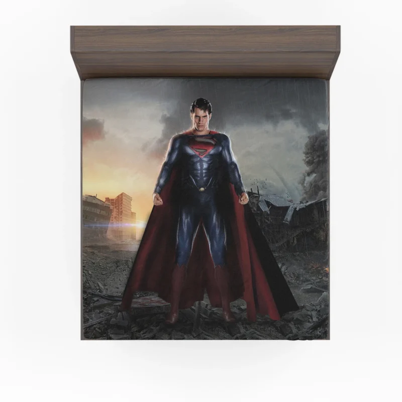 DC Man Of Steel: Henry Cavill as Superman Fitted Sheet