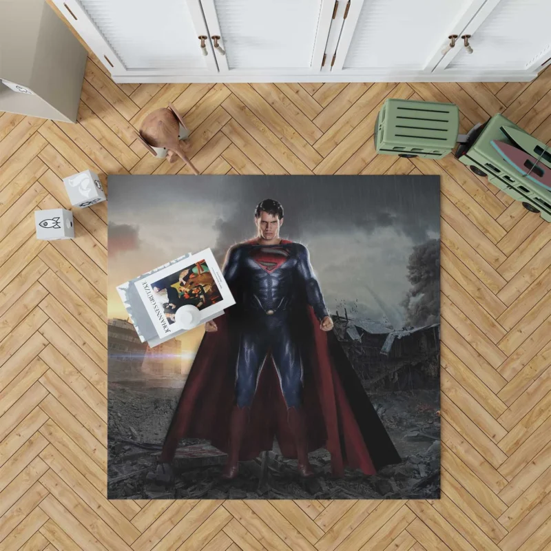 DC Man Of Steel: Henry Cavill as Superman Floor Rug