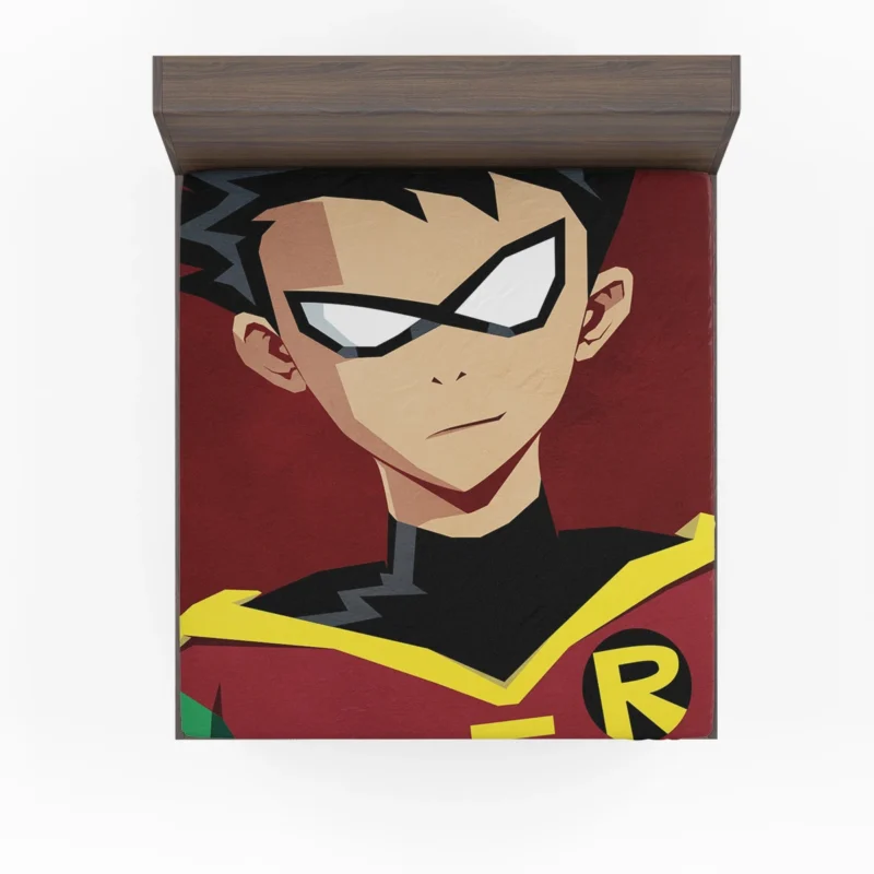 DC Teen Titans TV Show: Dick Grayson as Robin Fitted Sheet