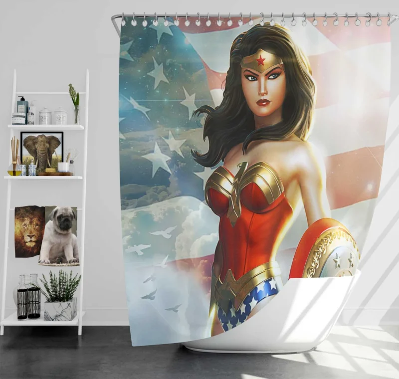 DC Universe Online: Embrace Your Inner Wonder Woman Shower Curtain