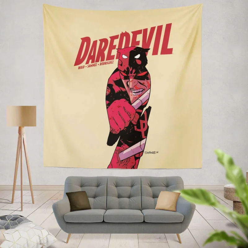 Daredevil Comics: Marvel Blind Vigilante  Wall Tapestry