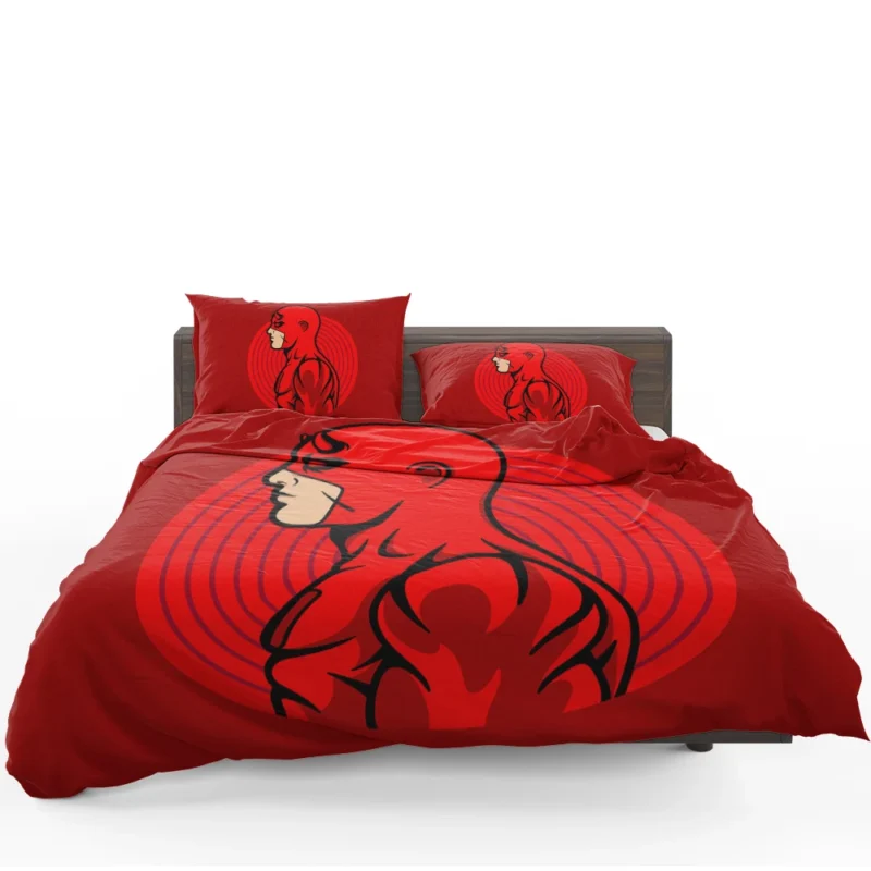 Daredevil Comics: The Minimalist Red Hero Bedding Set