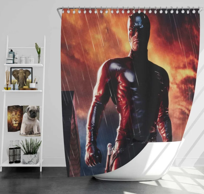 Daredevil Movie: A Cinematic Marvel Adaptation Shower Curtain