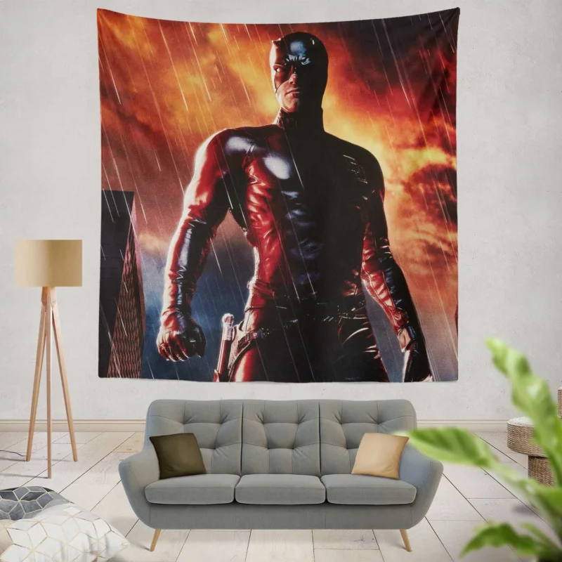 Daredevil Movie: A Cinematic Marvel Adaptation  Wall Tapestry