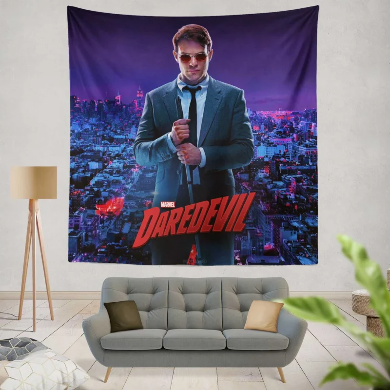 Daredevil TV Show: Matt Murdock Journey  Wall Tapestry
