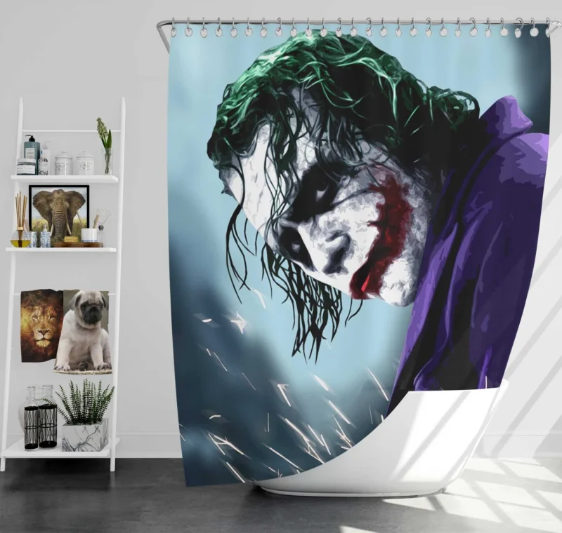 Dark Knight Joker Movie Shower Curtain