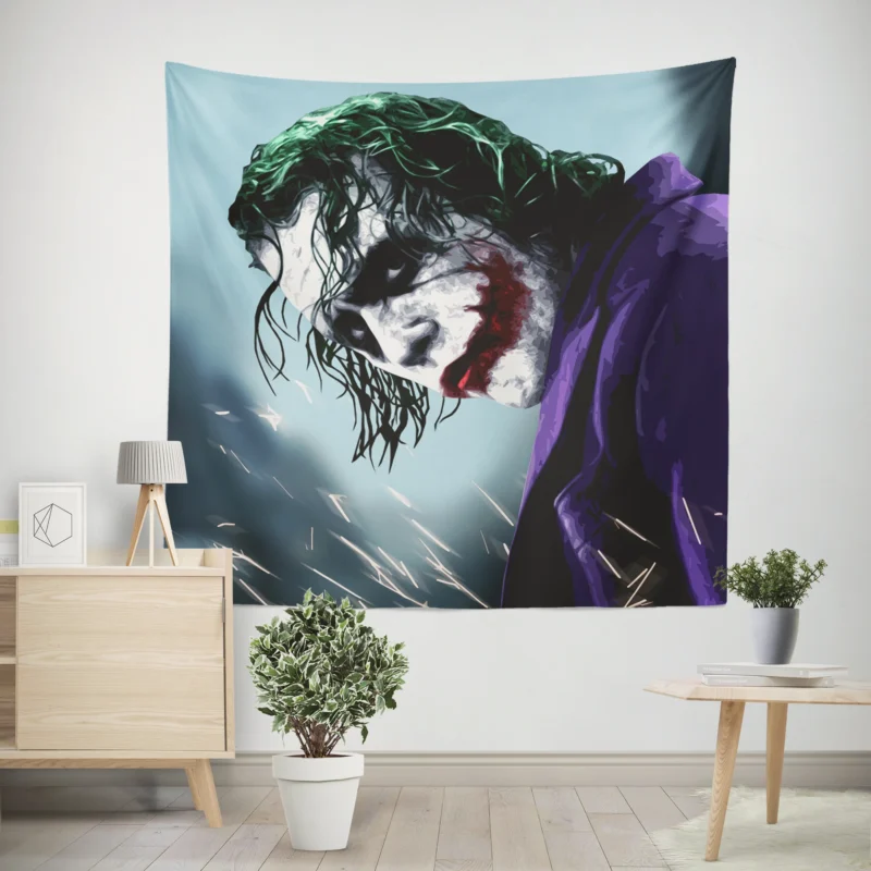 Dark Knight Joker Movie  Wall Tapestry