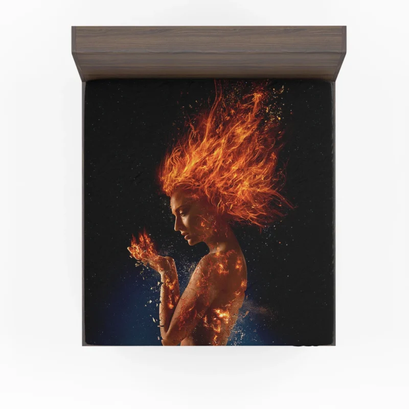 Dark Phoenix Movie: Sophie Turner Epic Transformation Fitted Sheet