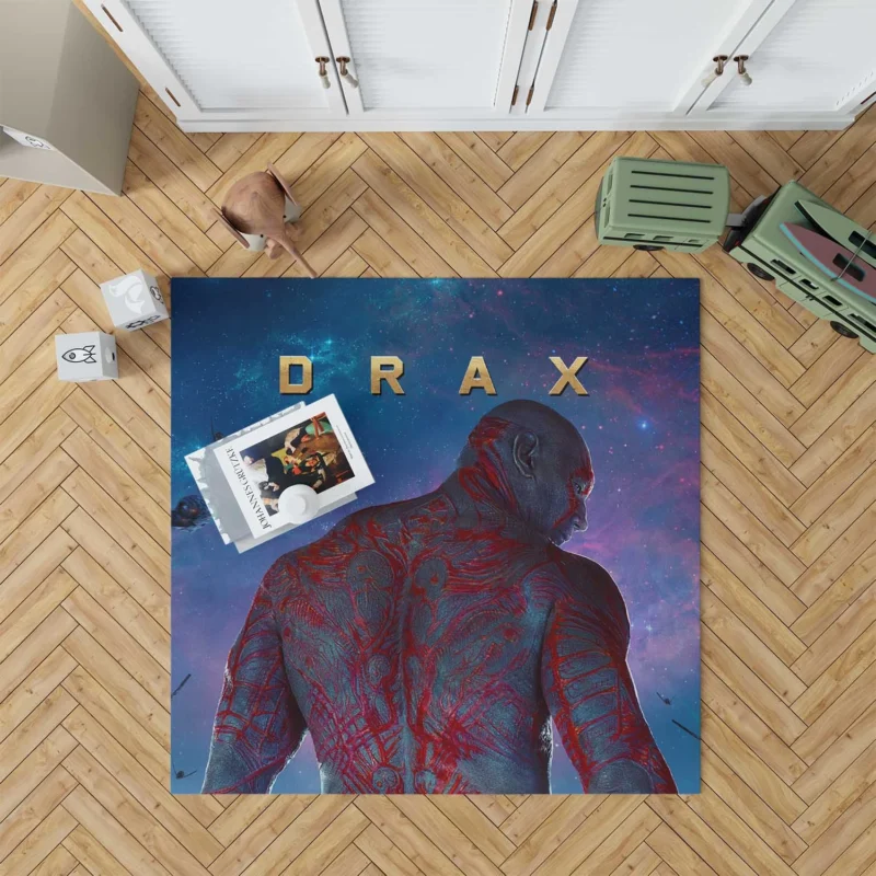 Dave Bautista as Drax the Destroyer in Guardians of the Galaxy Floor Rug