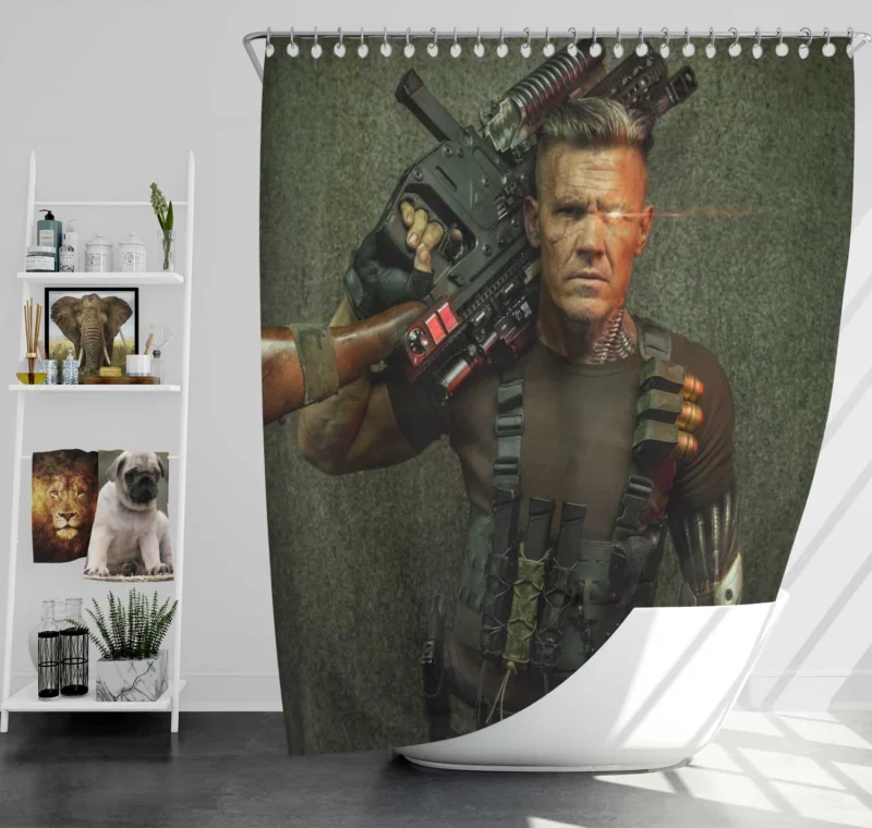 Deadpool 2: Josh Brolin as Cable Shower Curtain