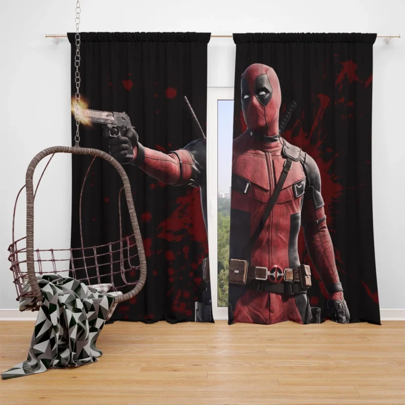 Deadpool 2 Movie: More of the Merc with a Mouth Window Curtain