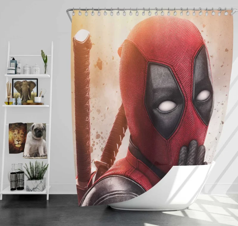 Deadpool 2 Movie: Return of the Merc with a Mouth Shower Curtain