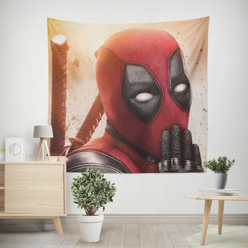 Deadpool 2 Movie: Return of the Merc with a Mouth  Wall Tapestry