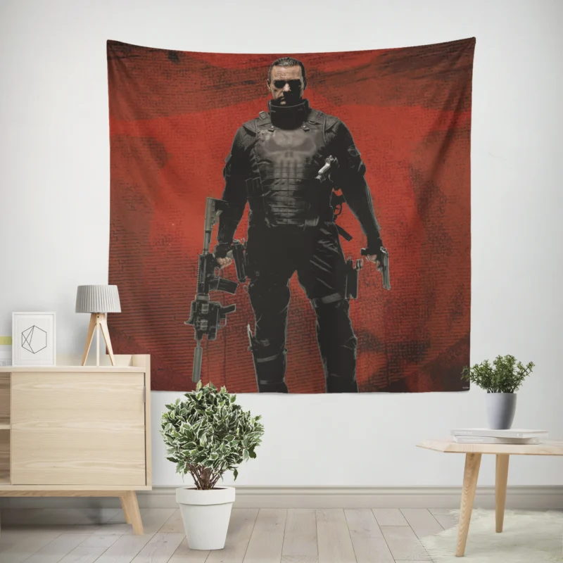 Deadpool Comics: A Merc with a Mouth Meets Punisher  Wall Tapestry