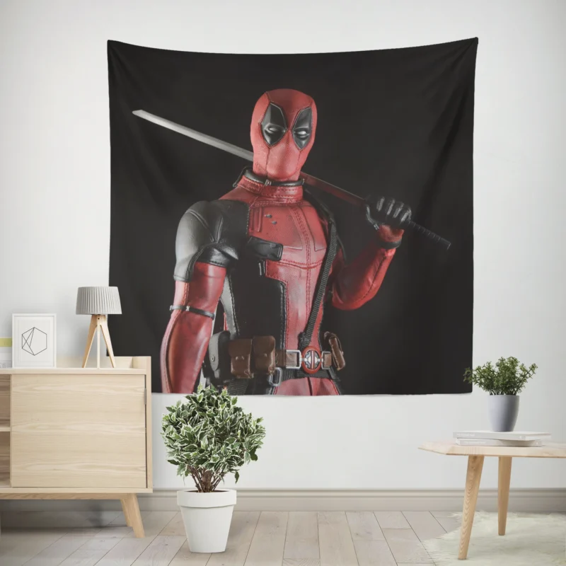 Deadpool Man-Made Toy: Collectible Figurine Fun  Wall Tapestry