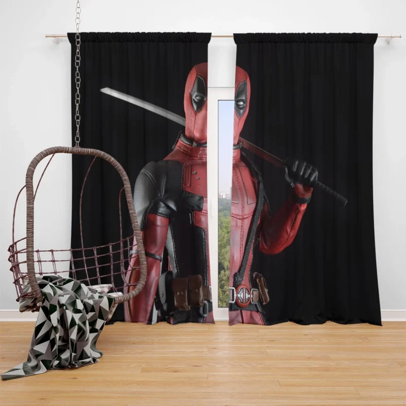 Deadpool Man-Made Toy: Collectible Figurine Fun Window Curtain