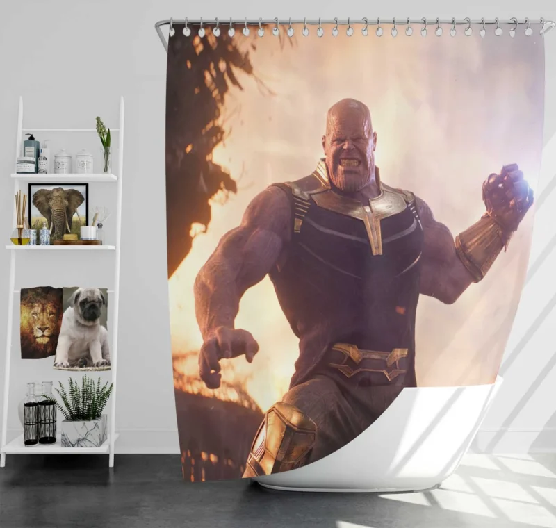 Destiny Still Arrives: Thanos in Avengers: Infinity War Shower Curtain